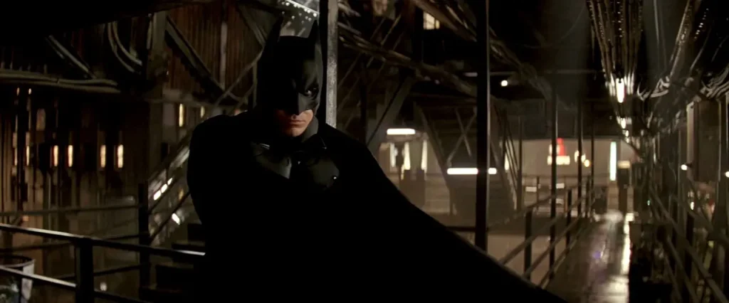 Christian Bale in Batman Begins, per il videogioco della trilogia di nolan